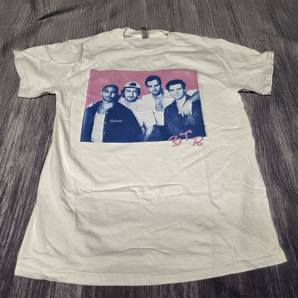 Big Time Rush Cant Get Enough Tour Graphic‎ T-Shirt White Size Medium BTR